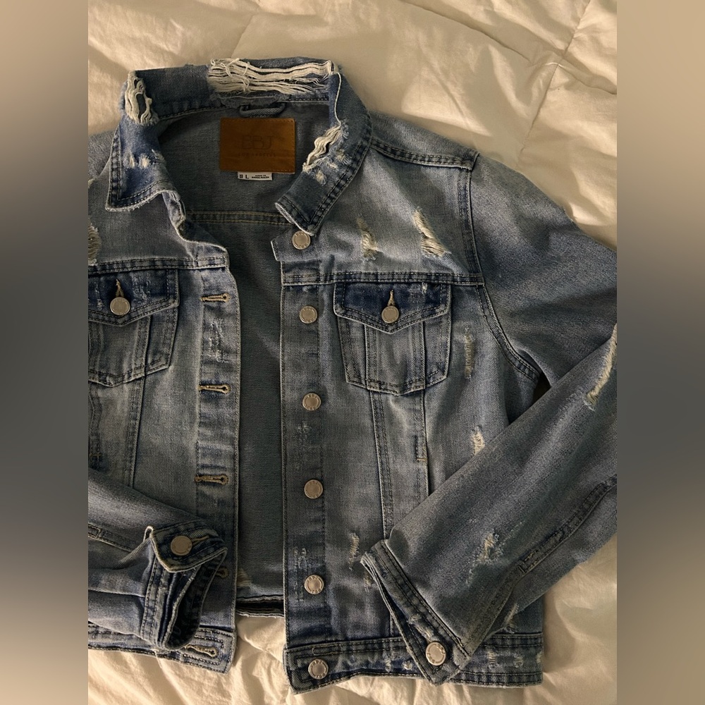 Distressed Denim Jacket